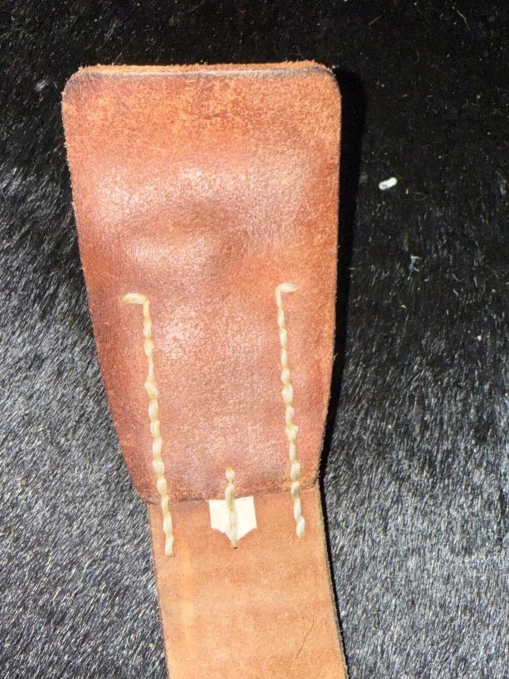 Polo Ralph Lauren Brass Buckle Italian Saddle Leather Belt 63 inches long Sz 56
